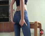 Sexy Ass Jeans Fetish from latina teasing in tight jeans from tattedlix hd