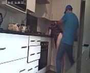 SPY CAM :Ex girlfriend lets me use her pussy as a cumdump and creampie her in her boyfriends kitchen, from son uses spycam to see his moms naked body