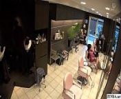 JAV hair salon audacious blowjob Ian Hanasaki Subtitled from sex in salon
