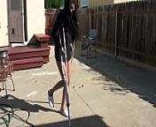 Crutch Fetish Videos from snapcams cc little