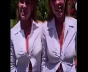 This woman has CLONED herself and shows off her BOOBS! - Who is the real one? from clone