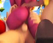 Sonic ditched Amy, so she fucks human from sonic and amy rose