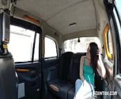Czech babe gets into the hot taxi from baby sanusha fake pussy fuc