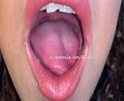 Mouth Fetish - Lisa Mouth Part2 Video3 from isobels tongue vore