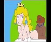 Mario drilling Peach's vagina from super mario 3d