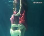 Mihalkova and Siskina and other babes underwater naked from byondrage nude dragon underwater sample