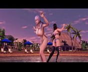DOAXVV Butt Battle - Fiona uses the nude buff from tsubomi nude
