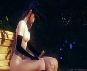 Ladybug Hentai - Handjob and Fucked with creampie by Cat Noir in a park - Japanese Asian Manga Anime Game Porn from lady bug chat noir sex