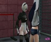 [TRAILER] Nier Automata 2B sexually dominating Tifa Lockhart from anime hintay lesbian kiss