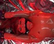 Scared, Bound Model Roasted and Cut by Pendulum-Bloodied and Dying Short Version from head cut off