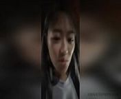 CUTE ASIAN GIRLFRIEND from China fucks on cam outdoors from chines teen sex