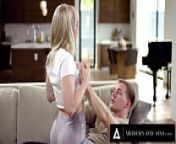 MODERN-DAY SINS - Lilly Bell Ruins Porn Addicted BF's Orgasm With INTENSE EDGING! CUM SWALLOWING! from saving pussy with her boyfriend