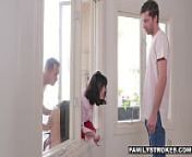 StepMom Amber Chase Stuck And Fucked By Both Stepsons from brother stuck