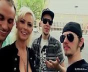 BUMS BUS - Bus fuck ends with cum on ass for busty German MILF blonde from bums com sex
