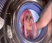 Hard Fucked Step Sister Who Got Stuck in the Washing Machine from stuck in a washing machine
