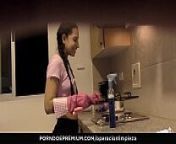 OPERACION LIMPIEZA &ndash; Hardcore missionary drilling for Latina cleaning lady from claire ramos bigo