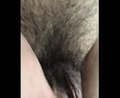 Man jerking off his uncut dick from unshaved thick