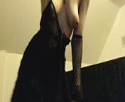 Strip Teasing Goth Girl Jiggles her Perfect Ass and Shows it Off from jiggling striptease