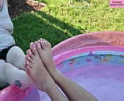 TSM - Dylan and Rhea pose in a pool from loves dick and feet pose