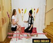 Teen girl visits Guru's Ashram to get blessings for the interview from niks indian interview sex