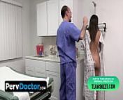 PervDoctor - Beautiful Brunette Babe Goes For A Routine Check-Up But Gets Special Treatment Instead from rotina banho