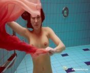 Hot Deniska underwater naked teen from danishka
