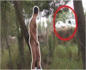 He Gets off the Road, Undresses and Risks Being Seen Masturbating from www xxx lezbayn