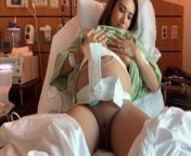 diosaera in hospital shows her swollen pussy before delivery from hospital