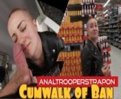 Blowjob in changing room and cumwalk of fame trought shopping mall,PUBLIC! from türkü