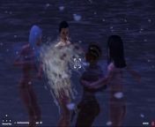 New years eve party ended up in winter swim and hot lesbian sex! full movie from winter ice buth swimming