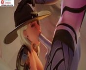 Ashe Do Amazing Blowjob For Futa Widowmaker In Desert | Exclusive Futa Hentai Overwatch 3D Animation from overwatch futa dick docking