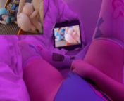 Pov: Girl in cosplay Dva masturbates and watches Overwatch hentai from tamil aunty ants se