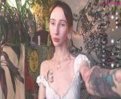 Cute tattooed soft girl ˗ˏˋ☬´ˎ˗ stream-tease from stepanka twitch streamer