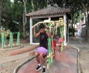 18 YEAR OLD COLOMBIAN BOY DOING EXERCISES AND SHOWING HIS MUSCLES from isak