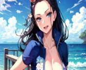 You can fuck Nico Robin as long as you want - One Piece JOI from hentai anime joi