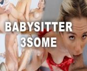 I caught my husband fucking the babysitter, so I fucked her too... from baby famillie