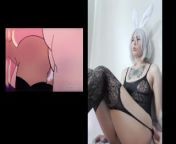 NYAURI1 reacciona a Verosika Human Show Orgy Helluva Boss Hentai animation from loud fuck orgasms