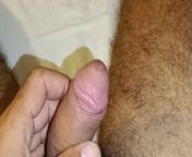 Enjoying deliciously with the egg massage on the head of my pink dick from simran khanna sex