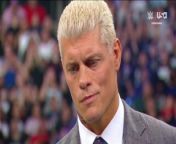 Cody Rhodes and Seth Rollins confronts The Bloodline - WWE RAW 3-4-2024 from wze
