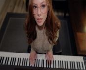 Music is fun when a student has no panties | piano lessons | SEX with Teacher | cum on face from transgender model ines rau nude for playboy 13