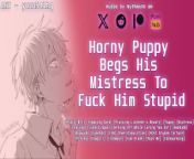 Horny Puppy Begs His Mistress To Fuck Him Stupid | ASMR Audio Roleplay from mulher amamenta filhote de cachorro no peito