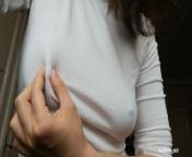 Hard Nipples Poking Through Shirt from white shirts