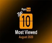 Most Viewed Videos of August 2020 - Pornhub Model Program from moigipe