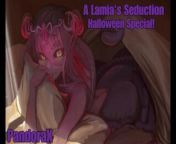 A Lamia's Seduction | Halloween Special Lewd ASMR from vr lewd asmr roleplay 💗 fucking your mommy girlfriend in secret on an airplane ✈️