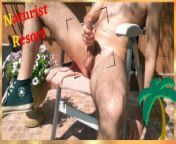 Sexy Guy Jerks Off His Big Cock In A Naturist Resort In France On A Sunny Day ++ 4K 60 FPS ++ from sunny leoni sexy videoi