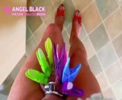 sissy loser pegs and hurts its virgin white balls for mistress roxy angel scarlett black from fere sxe