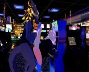 Female nardo gets pounded by massive wickerbeast in arcade from ardo