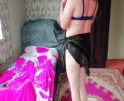 Ladyboy boobs and sexy hot performance alone at home trying stepsister's dresses from bhanupriya hot boobs and sexy navel edits video
