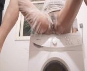 Unstoppable Ejaculation On Top The Washing Machine. Part 1 from grilfriendsfilms lick my pussy for money