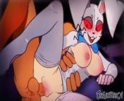Vanny Cute Furry Bunny Blowjob & Fuck Pussy - FNAF Security Breach from sexnatok